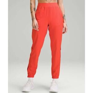 Lululemon W5FAQS Adapted State High-Rise Jogger *Airflow in Solar Orange, size 6